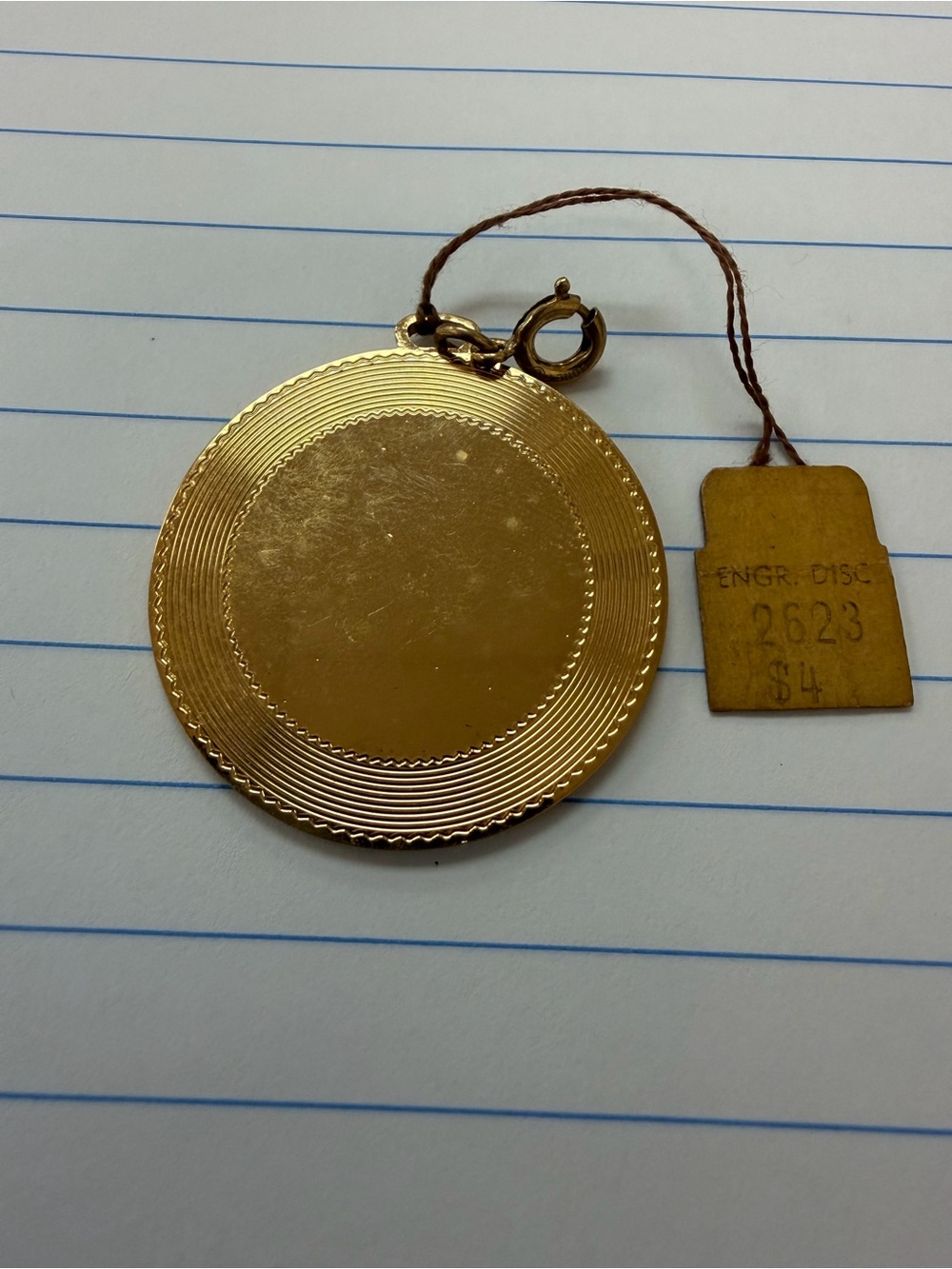 Monet Gold Engraving Disc